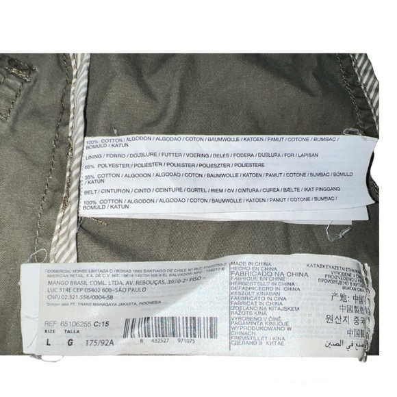 MNG by MANGO Medium Camo Green Drawstring Military Utility Jacket women’s - Picture 8 of 12